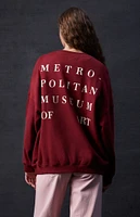 The Met x PacSun Logo Crew Neck Sweatshirt