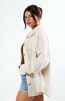 Pacsun Off White Shacket