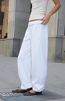 John Galt White Rosa Sweatpants