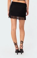 Solange Ruffle Mesh Mini Skirt