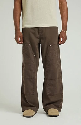 PacSun Brown Baggy Carpenter Cargo Pants