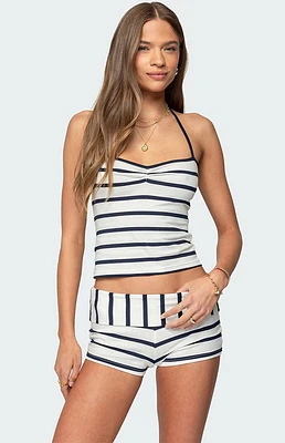 Edikted Lorenza Striped Halter Top
