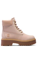 Timberland Women's Tan Stone Street 6inch Lace-Up Waterproof Boots