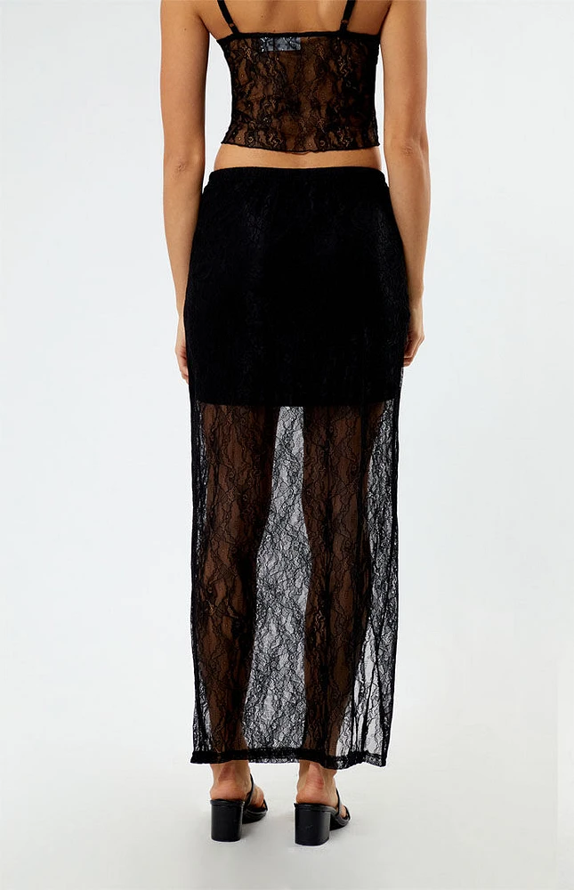 Noisy May Lace Midi Skirt