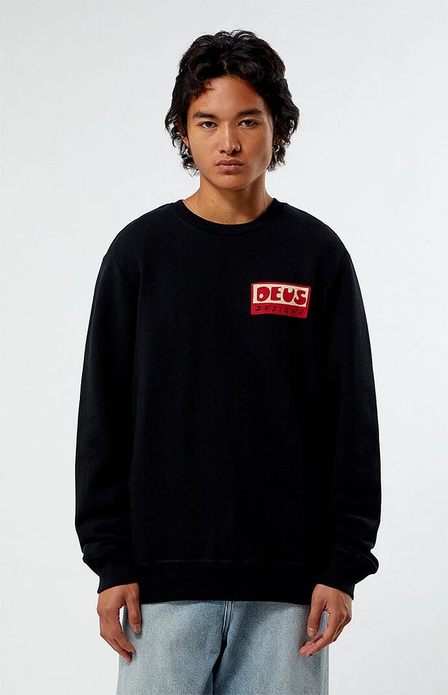 Deus Ex Machina Nice To See Your Crew Neck Sweatshirt