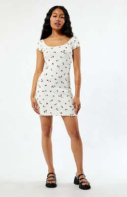 Daisy Street Ditsy Pointelle Mini Dress