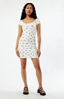 Daisy Street Ditsy Pointelle Mini Dress