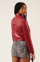 PacSun Faux Leather Western Jacket