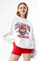 Champion x Rose Bowl Wisconsin Crew Neck Sweatshirt