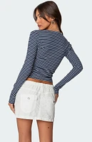 Edikted Alex Striped Top