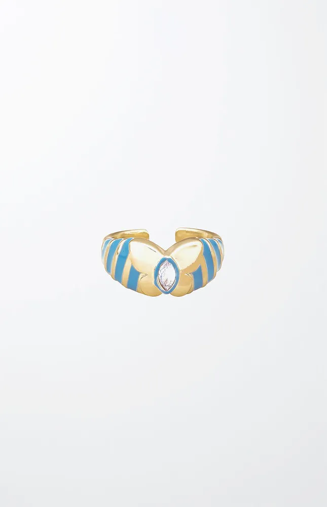 Butterfly Blues Ring