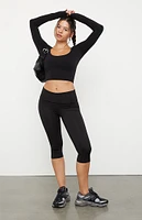 PAC 1980 Active Christy Long Sleeve Crop Top