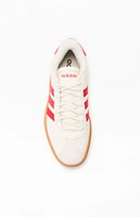 adidas Women's White & Red VL Court Bold Sneakers