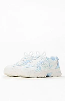New Balance Kids Off White & Blue 530 Shoes