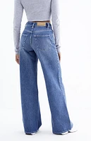 PacSun Nora Dark Indigo Wide Leg Jeans