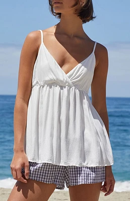 John Galt White Edith Tank Top