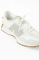 New Balance Women's White & Green 327 Sneakers