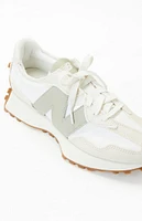 New Balance Women's White & Green 327 Sneakers