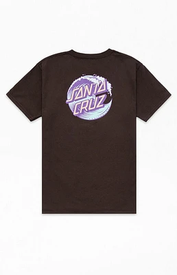 Santa Cruz Kids Brown Wave Dot T-Shirt