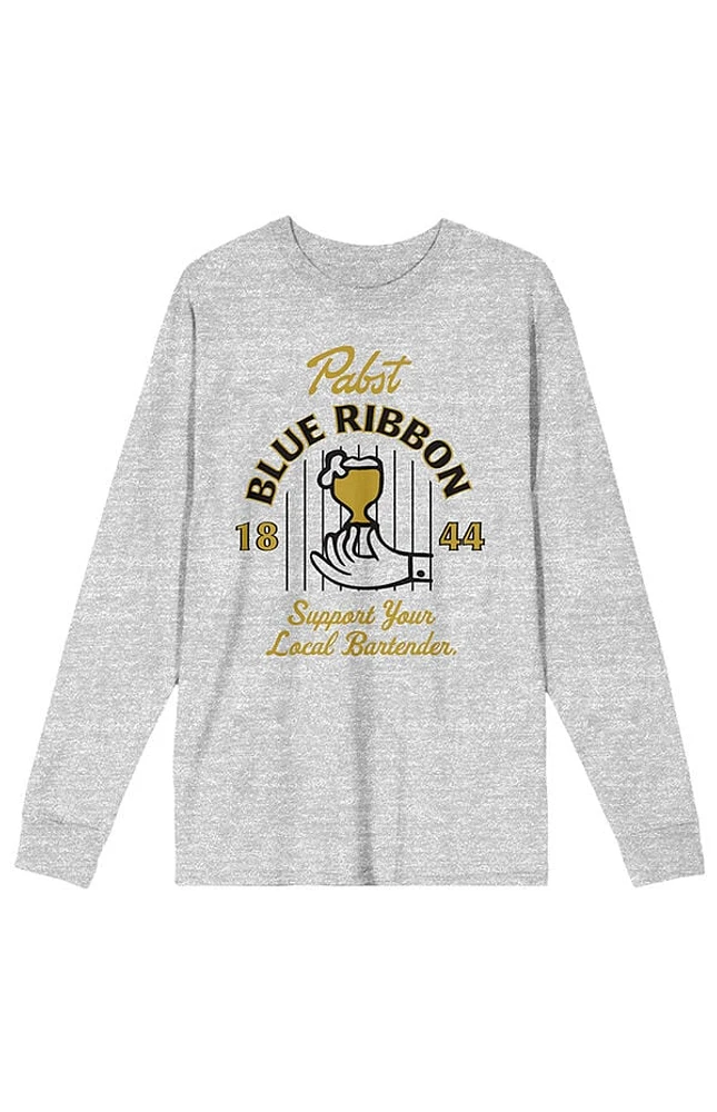 Pabst Blue Ribbon 1844 Long Sleeve T-Shirt