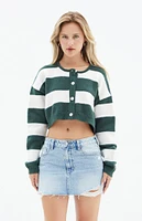 PacSun Medium Indigo Low Rise Ripped Denim Mini Skirt