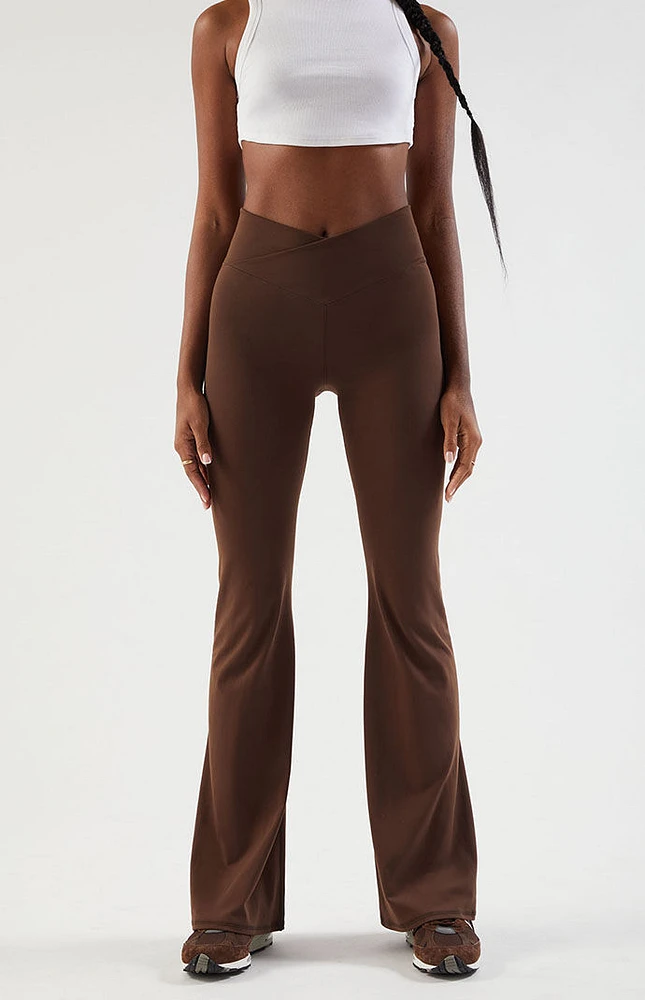 PAC 1980 WHISPER Active Crossover Flare Yoga Pants