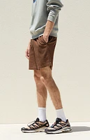 PacSun Brown Textured Cotton Shorts