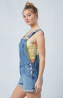 Eco Medium Indigo Denim Short Overalls