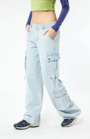 Light Ties Low Rise Pull-On Jeans