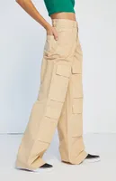 PacSun Tan High Waisted Cargo Pants