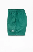 Pacsun Green Collegiate 4.5" Swim Trunks