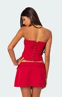 Edikted Selena Lace Up Corset