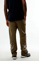 Civil Olive Chaos Thorns Straight Leg Sweatpants