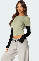 Edikted 13 Layered Long Sleeve T-Shirt