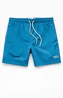 Pacsun Blue Collegiate 6.5'' Swim Trunks