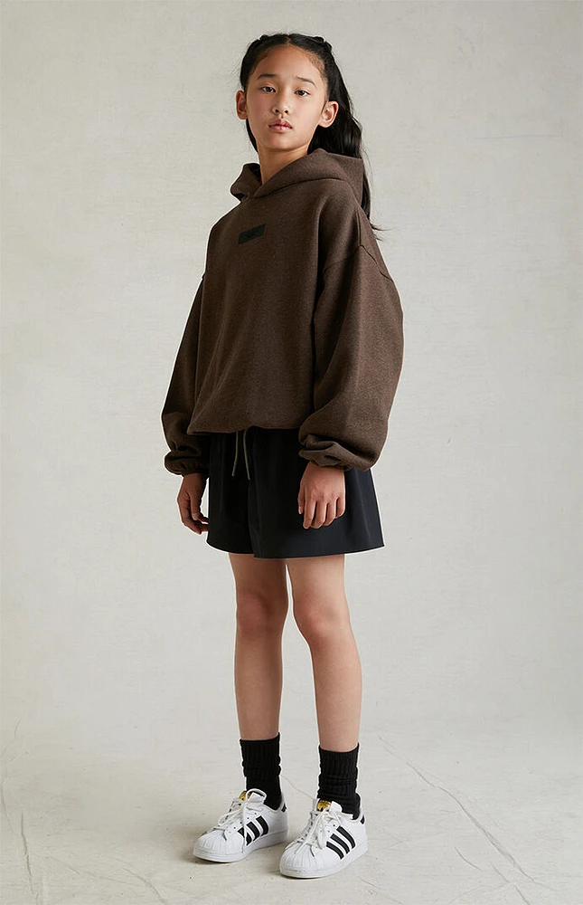 Kids Fear of God Essentials Heathery Wood Hoodie