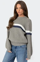 Edikted Nautical Striped Oversized Sweater