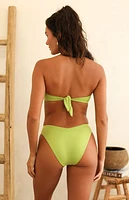 Dippin' Daisy's Olive Green Pia Bandeau Bikini Top