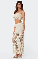 Edikted Ida Crochet Tube Top