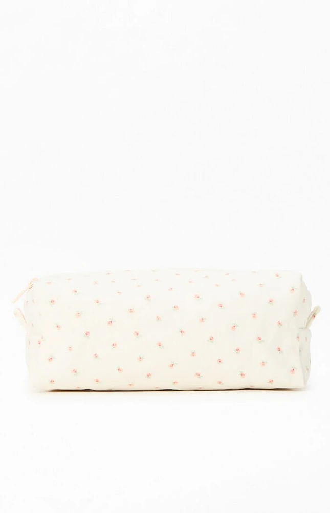 John Galt Floral Makeup Bag