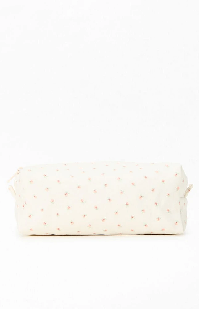 John Galt Floral Makeup Bag