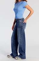 PacSun Casey Low Rise Baggy Jeans Dark Indigo