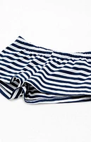 John Galt Blue & White Striped Boxer Boyshorts