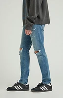 Pacsun Medium Indigo Slim Destroyed Jeans