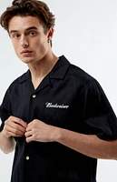 Budweiser By PacSun Talon Cropped Woven Camp Shirt