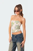 Edikted Garden Party Printed Top