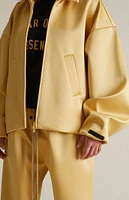 Fear of God Essentials Women's Amber Satin Bomber Jacket