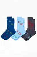 3 Pack Keith Haring Crew Socks