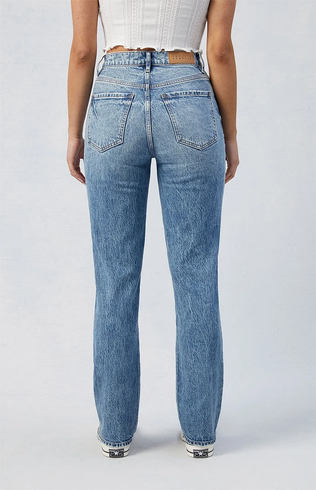 PacSun Stretch Medium Indigo Dad Jeans