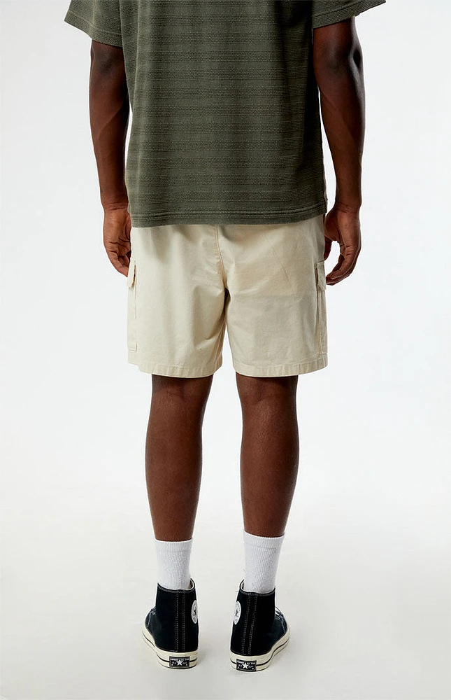 PacSun Cream Cargo Shorts